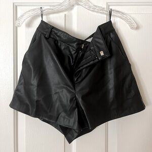 Zara Faux Leather Shorts